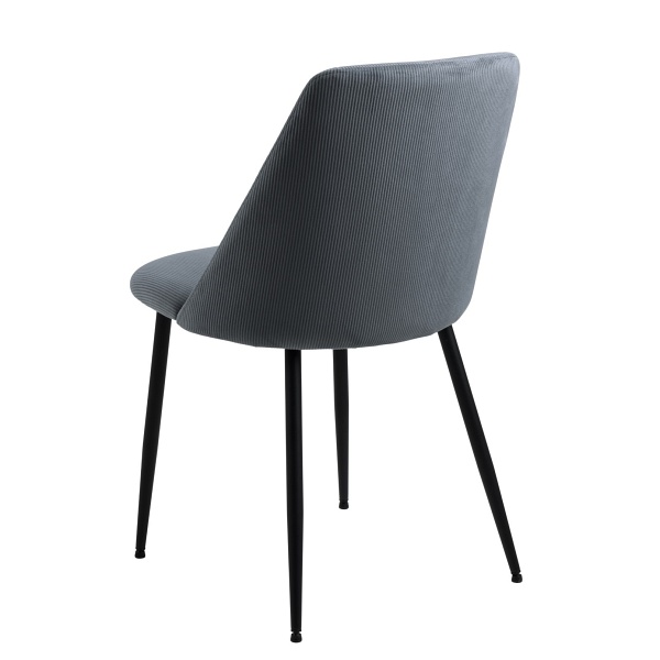 Krzesło Ines szare sztruks - ACTONA